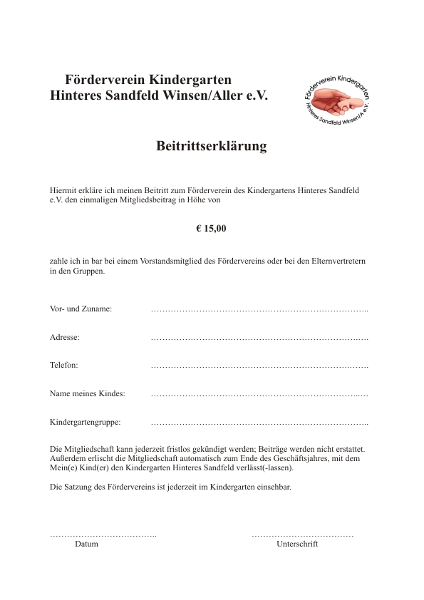 Mitgliedsantrag