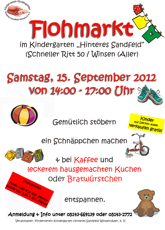 Flohmarkt am 15. 09. 2012